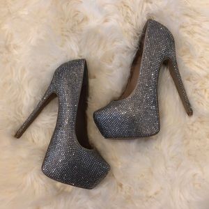 Steve Madden Rhinestone Platform Heels